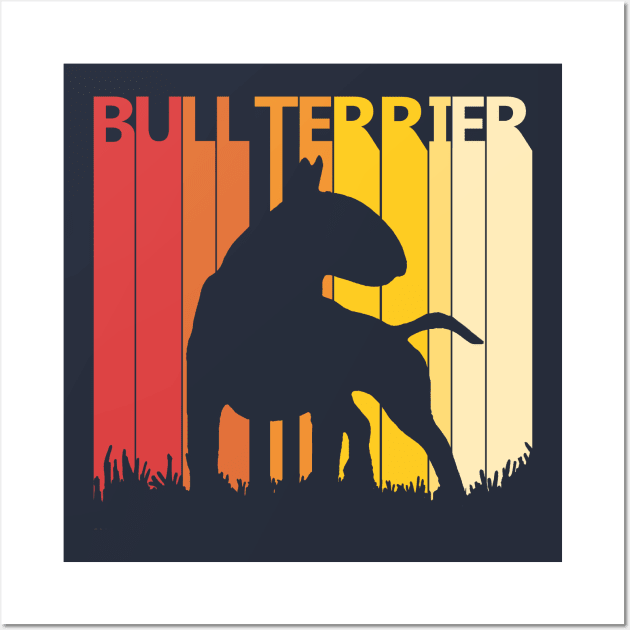 Vintage Bull Terrier Dog Wall Art by GWENT